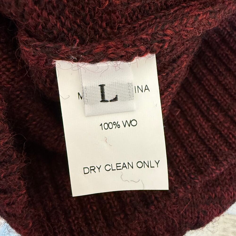 MARYAM NASSIR ZADEH – Annora Sweater Merlot Maroon - Large (New) - Picture 3 of 9